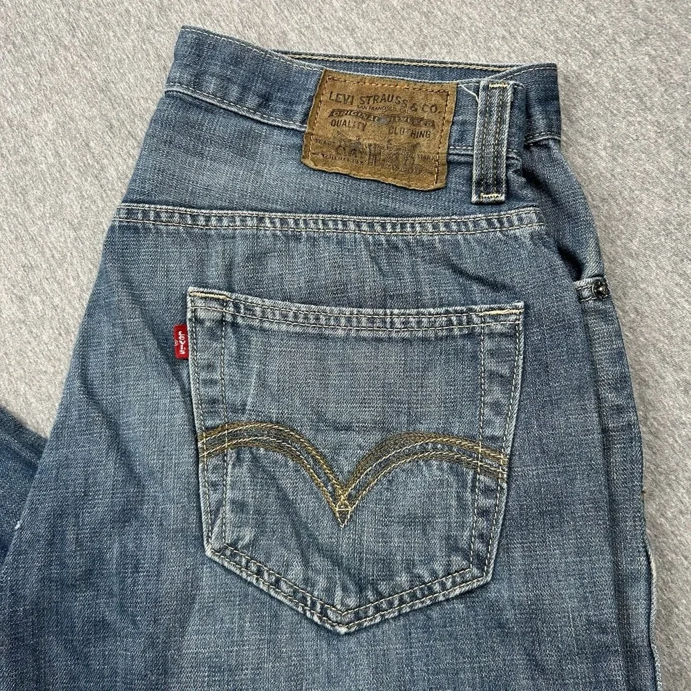 Levis 559 Relaxed Straight‎ Jeans Mens 34x28 Blue Medium Wash Denim Pants